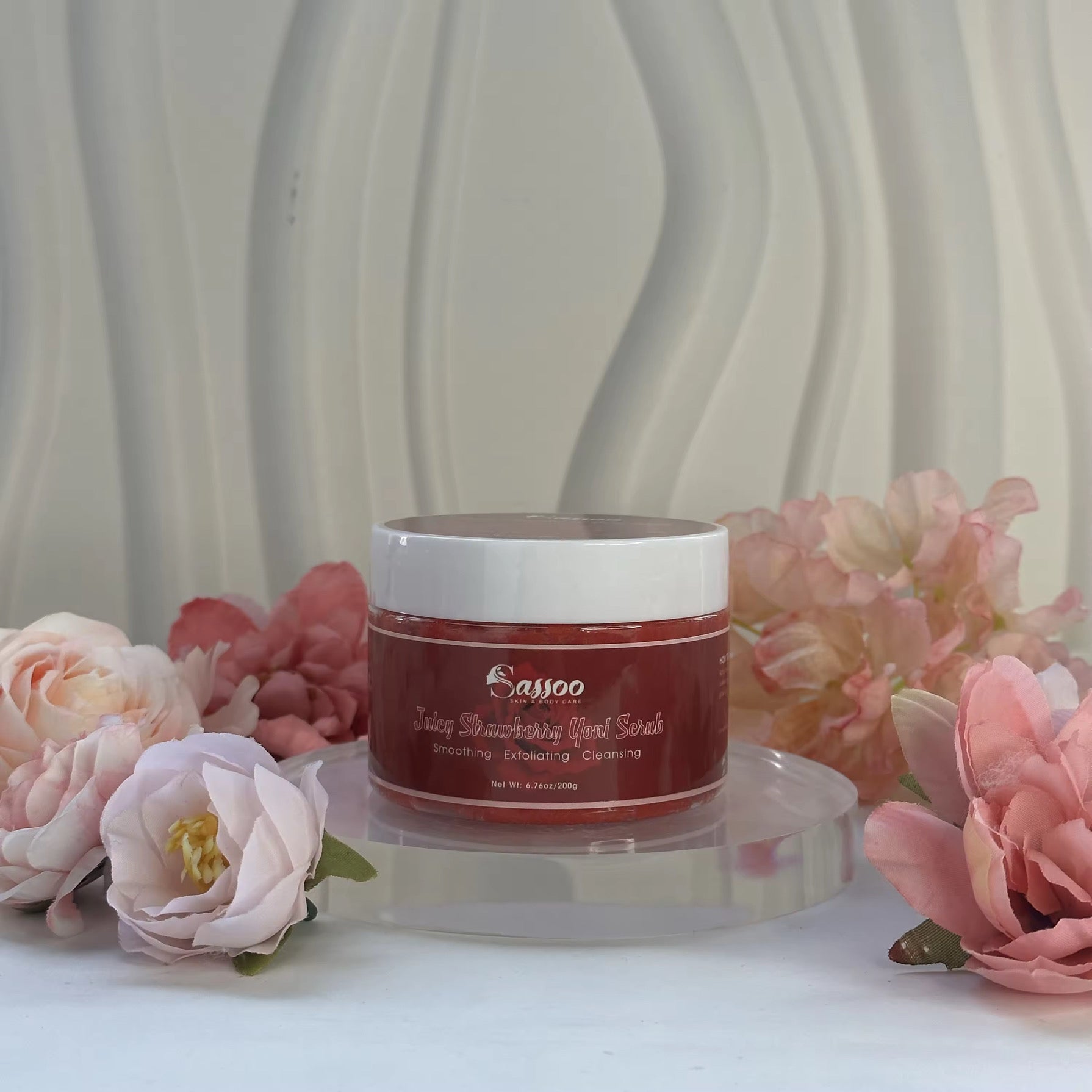 Sassoo Strawberry Rose Body Care Set – 3 Piece Skincare Collection