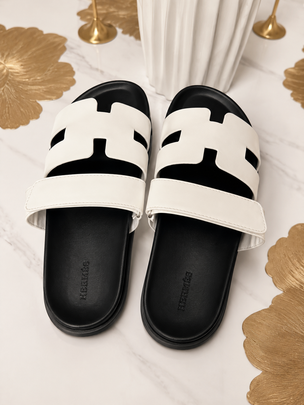 Black & White Comfort Sandals – New Arrival