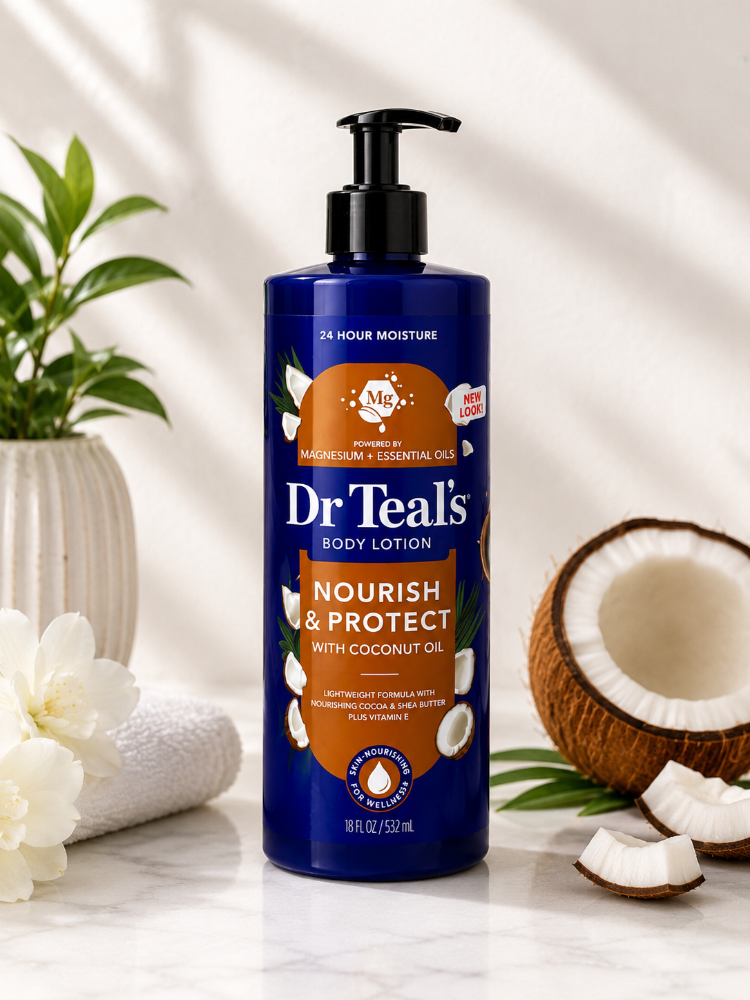 💙 Dr Teal’s Nourish & Protect with Coconut Oil
💧