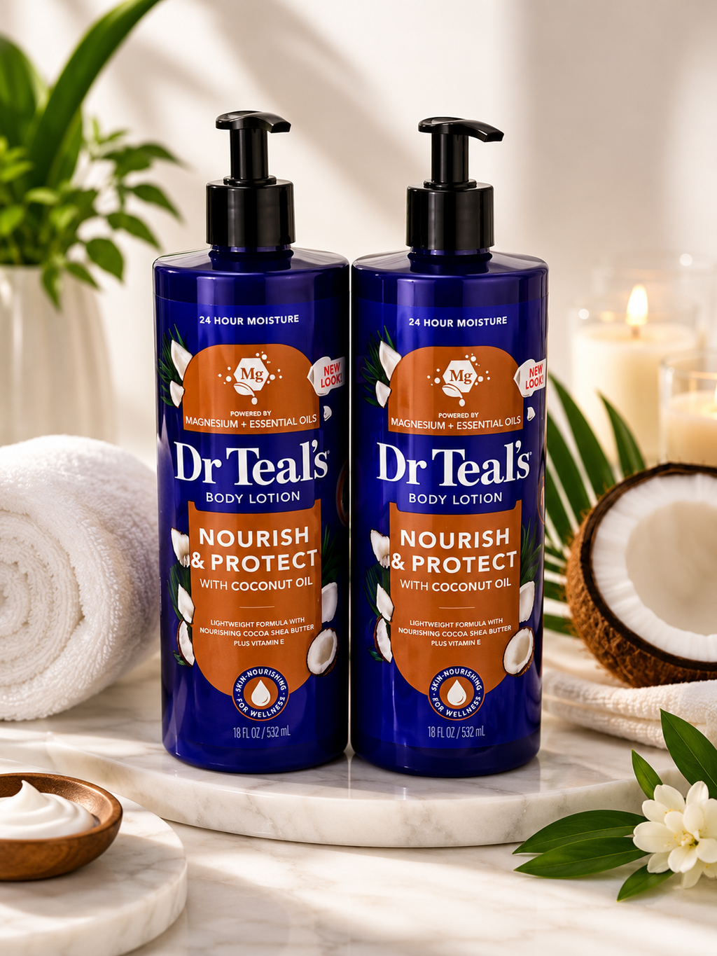 💙 Dr Teal’s Nourish & Protect with Coconut Oil
💧
🥥 Deep Hydration
✨