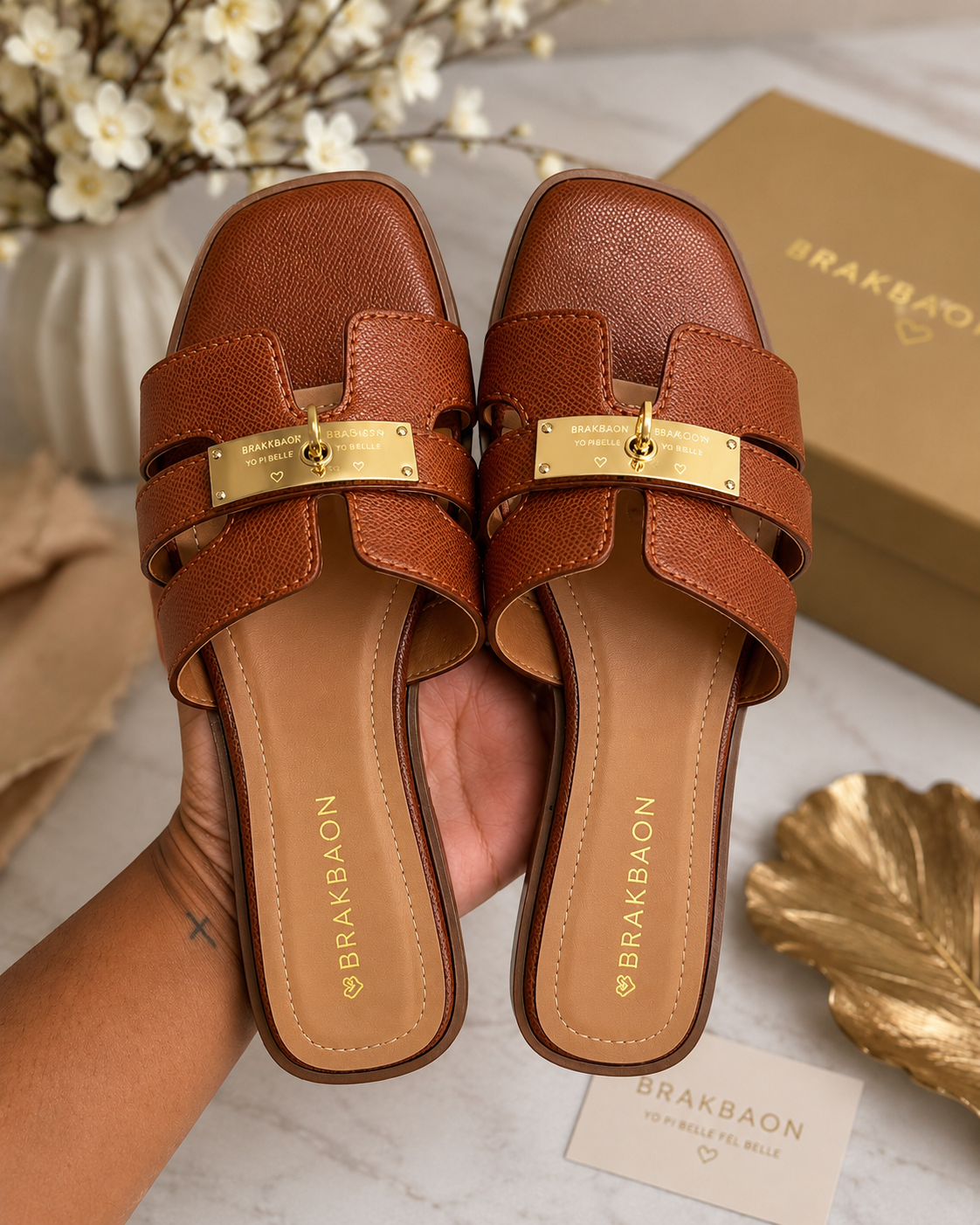 ✨ Women’s Elegant Flat Slide Sandals – Fashion Comfort Summer Slip-On Sandals