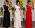 Elegant One-Shoulder Maxi Dress