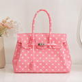 PRE-ORDER AVAILABLE 

Pink Polka Dot Fashion Tote Bag