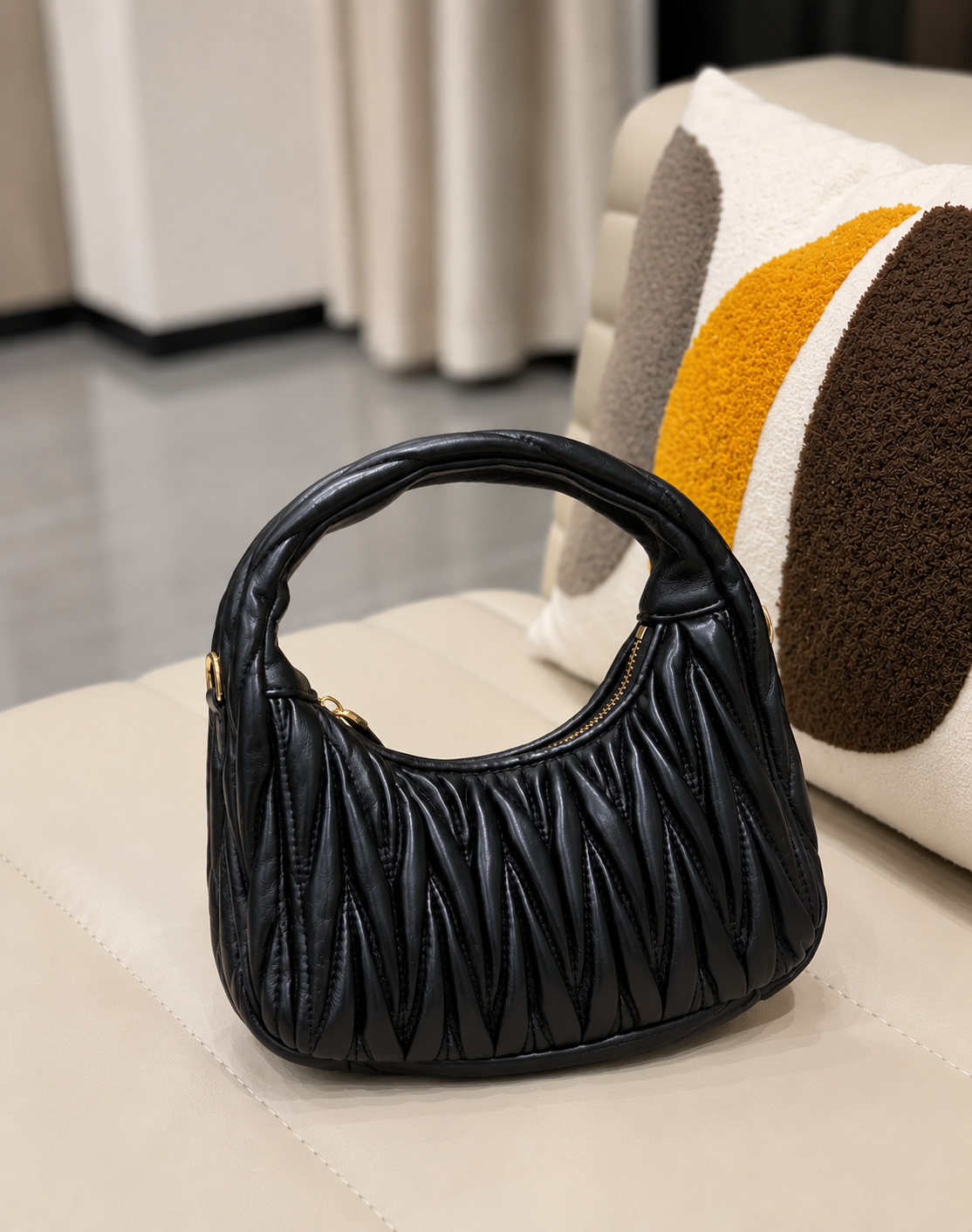 gant Black Quilted Handbag